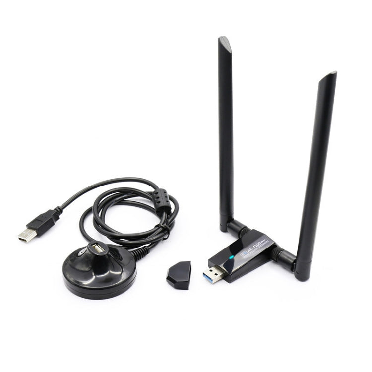 1200m Wireless Network Card 802.11AC USB3.0 Dual Frequency 2.4G/5.8G WiFi Receiver, 1200m USB3.0 1200m Wireless Network Card 802.11AC USB3.0 Dual Frequency 2.4G/5.8G WiFi Receiver, 1200m USB3.0